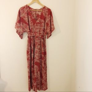 Tropical Print Jumpsuit